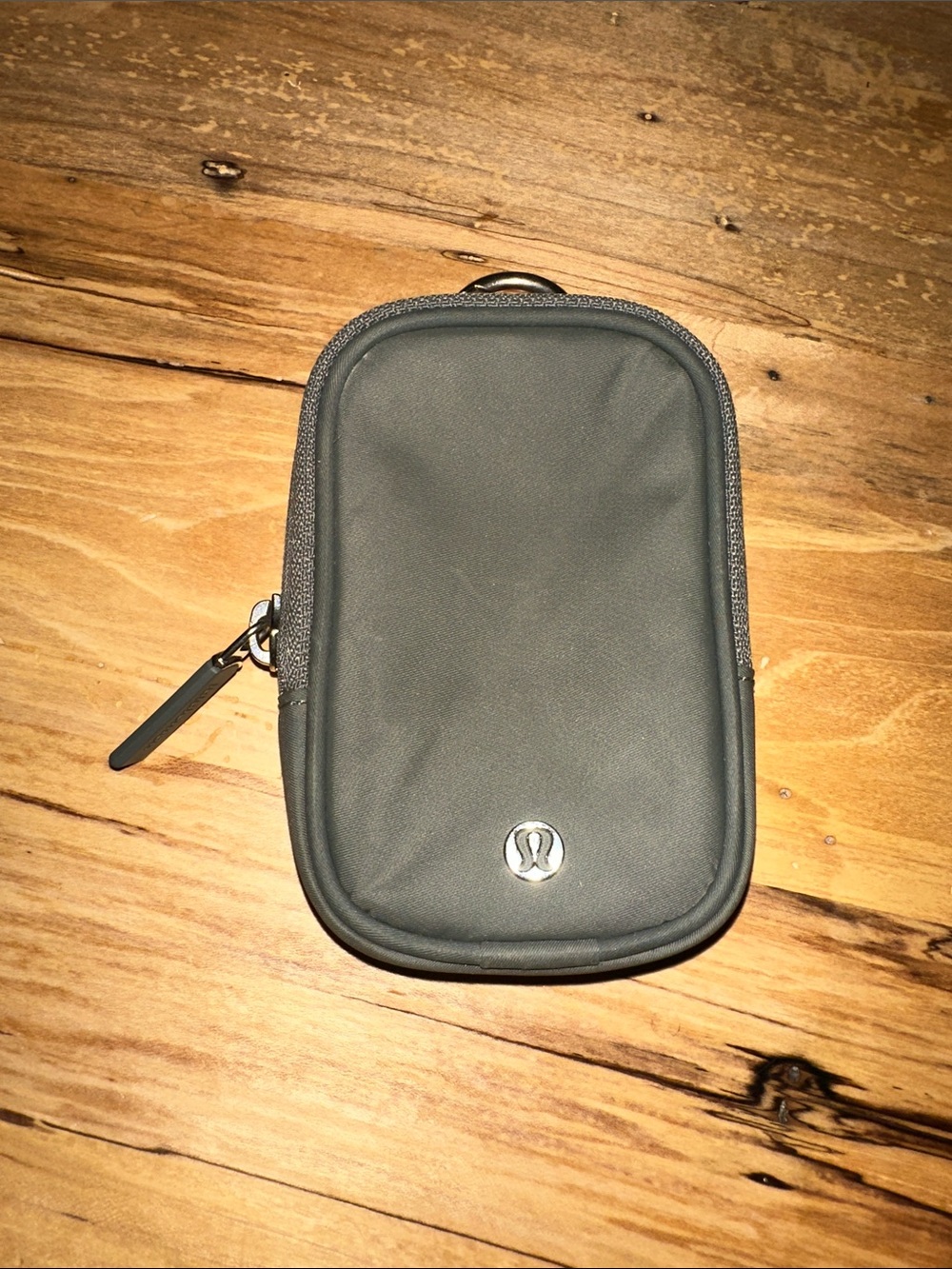 lululemon athletica Clippable Nano Pouch in Green/Grey